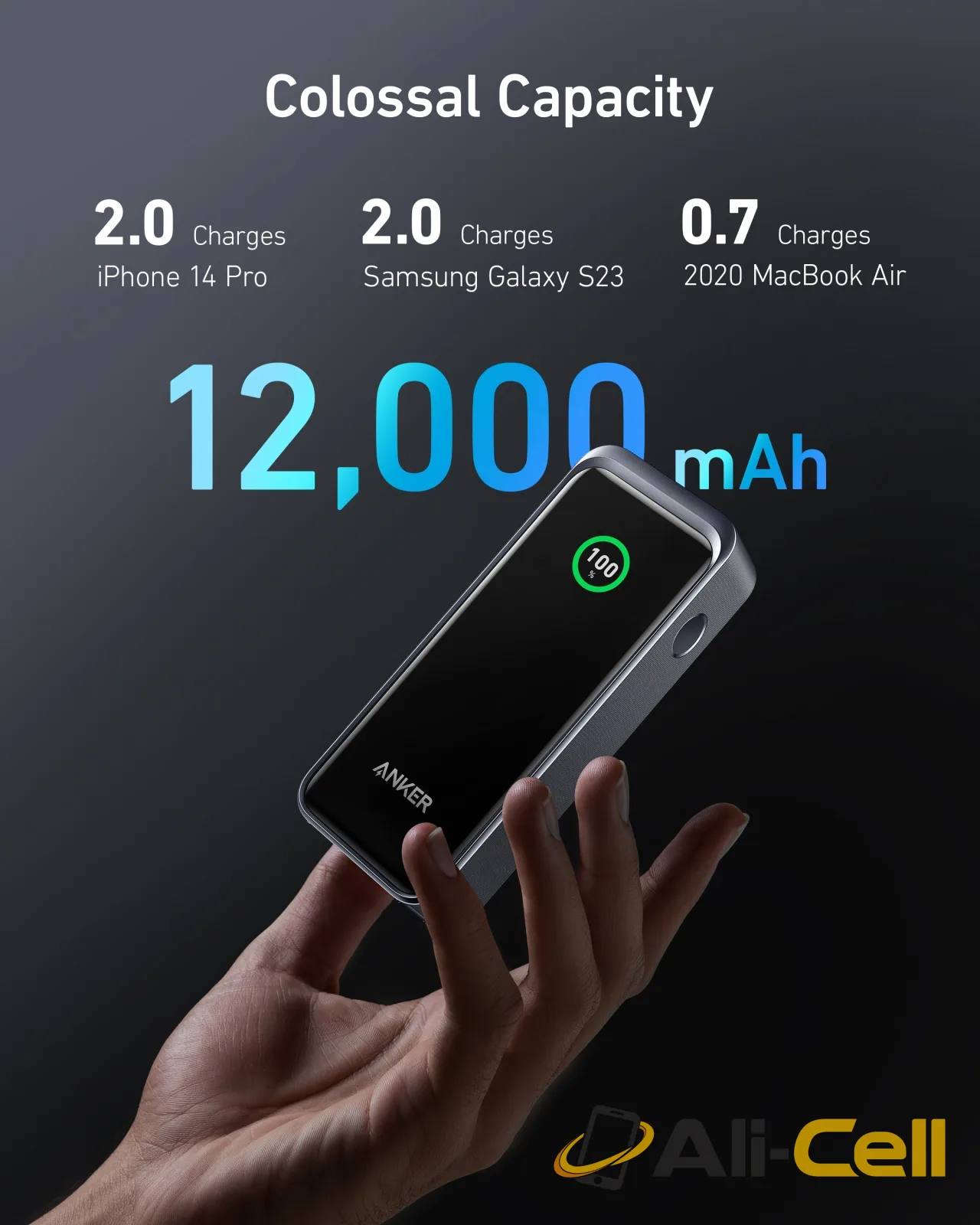 Anker Prime 12,000mAh Power Bank (130W) and Anker 765 USB-C to USB-C Cable (91cm,140W) — 4