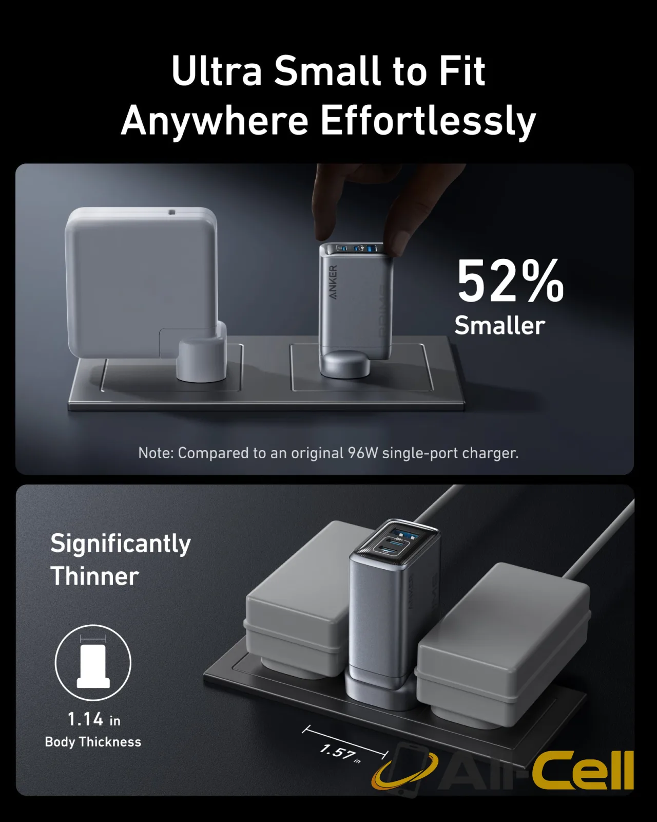 Anker Prime Charger (100W, 3 Ports, GaN) and Anker 765 USB-C to USB-C Cable (140W Nylon,91cm) — 4