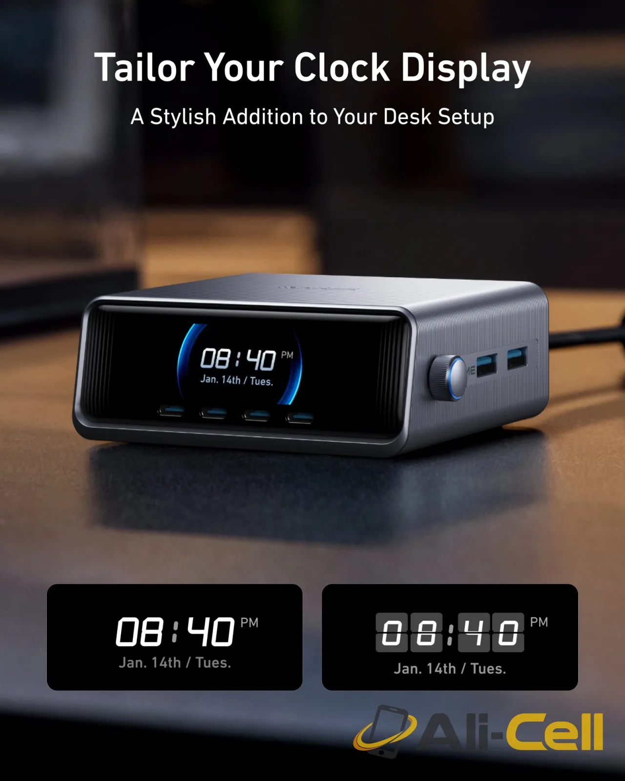 Anker Prime Charger (250W, 6 Ports, GaNPrime) and Anker 765 USB-C to USB-C Cable (140W Nylon,91 cm) — 6