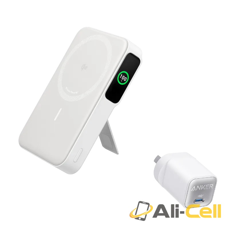 Anker MagGo Power Bank (10K) and Anker 511 Charger (Nano 3, 30W) (White)