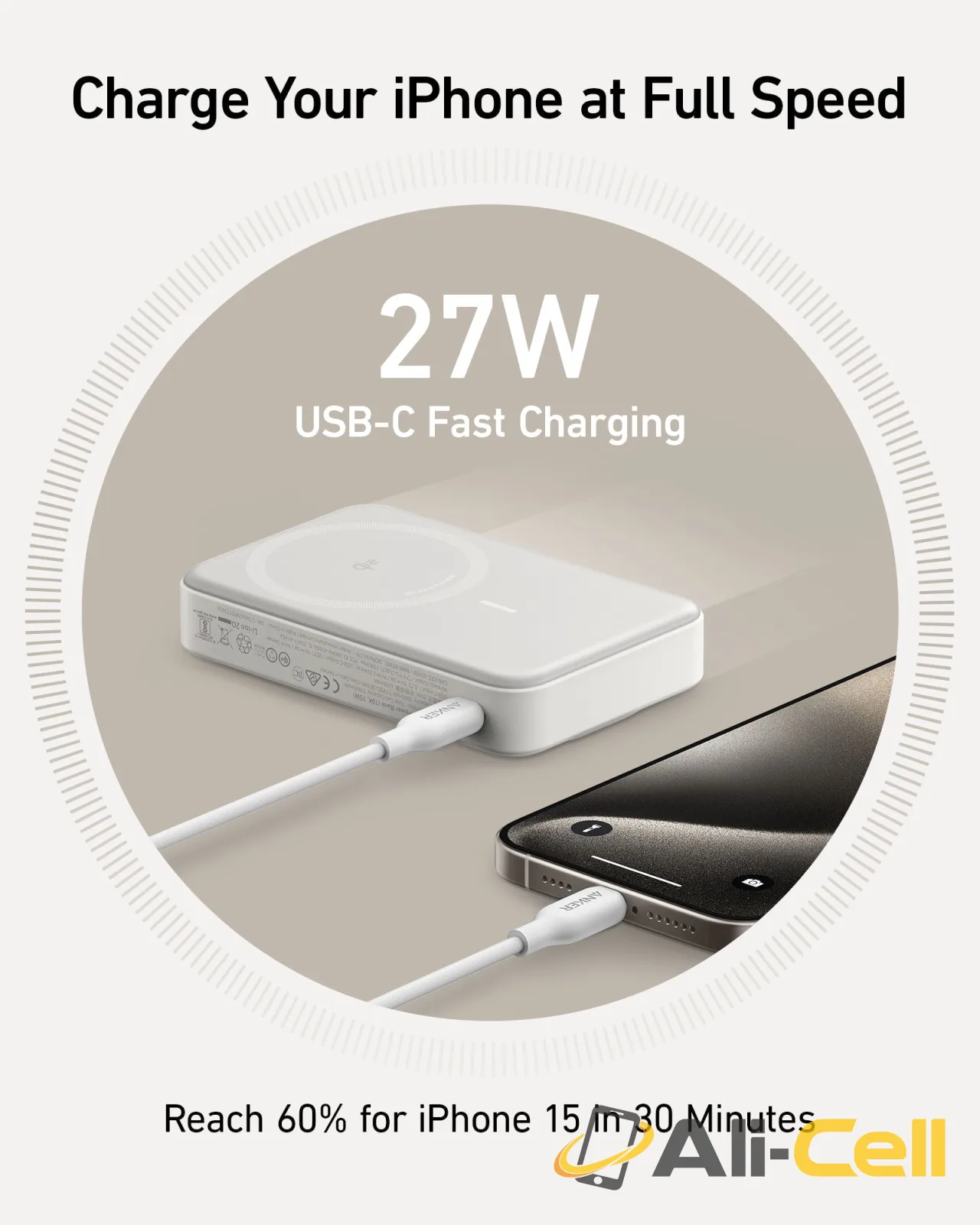 Anker MagGo Power Bank (10K) and Anker 511 Charger (Nano 3, 30W) (White) — 8