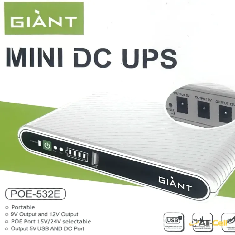 Mini DC UPS 10400 mAh