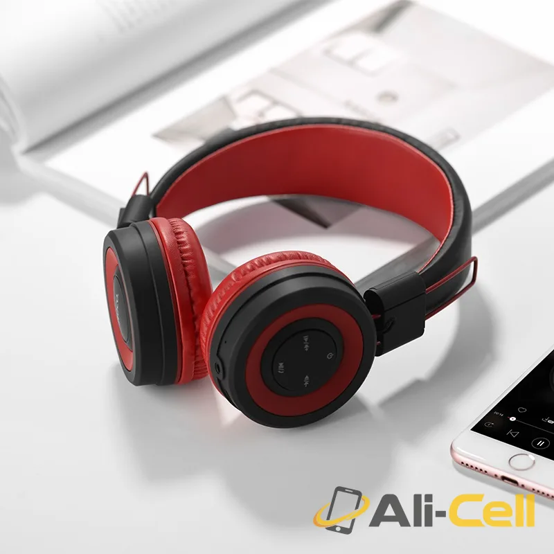 Headphones “W16 Cool motion” wireless and wired adjustable head beam — 4