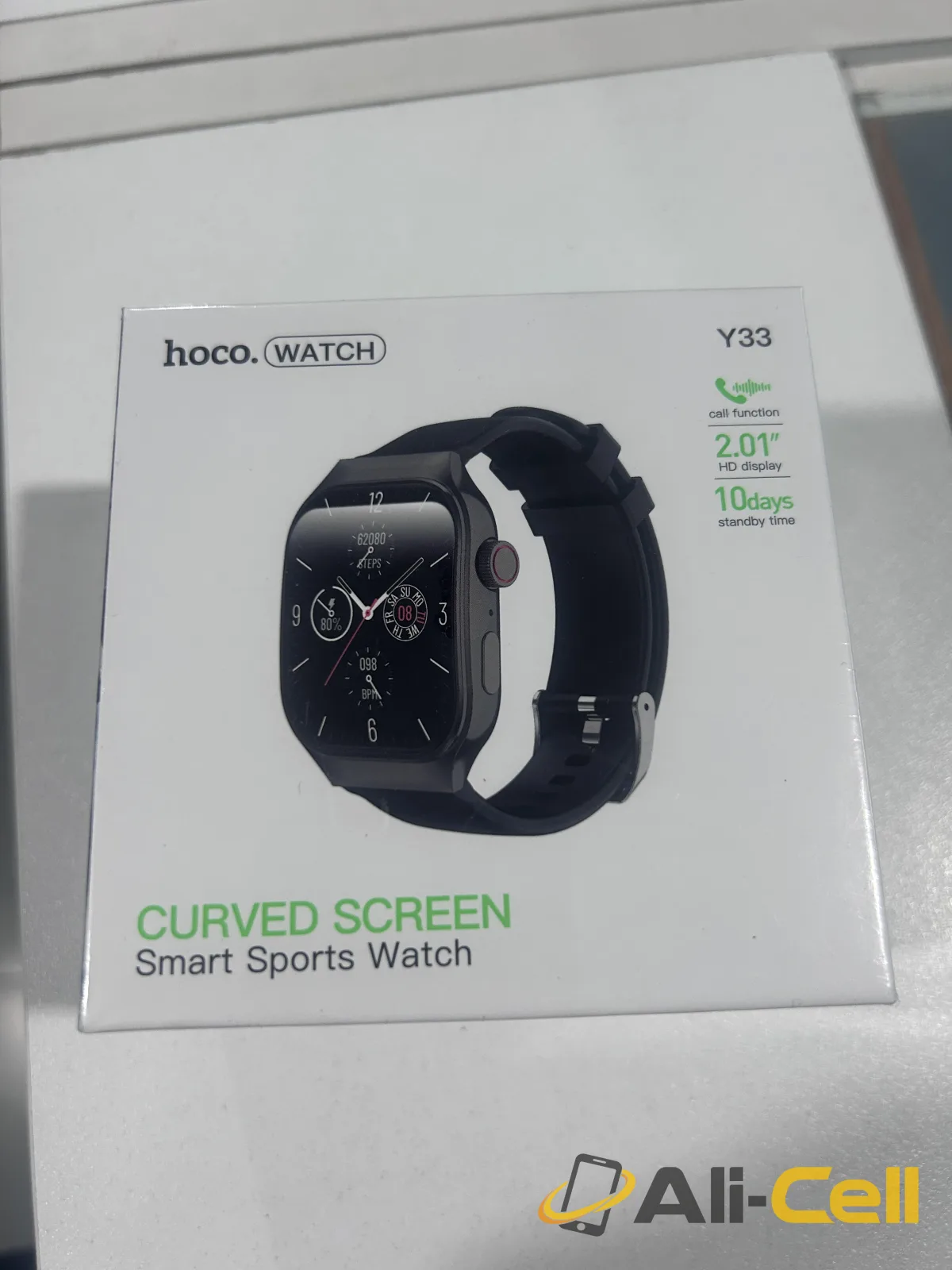 Curved Screen Smart Sports Watch 2.01" HD Display — 2