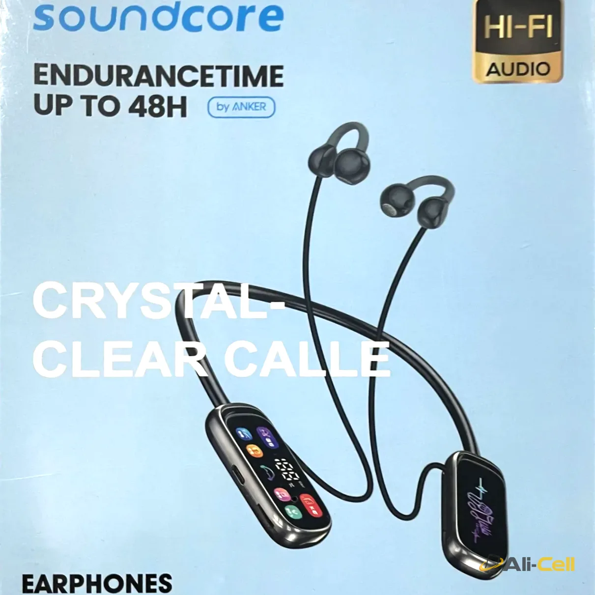 SoundCore Crystal-Clear Calle Earphones LED Screen power display