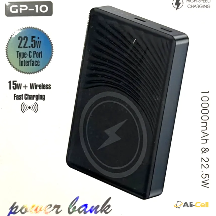 15W+ Wireless Fast Charging 10000 mAh Power Bank 22.5W Type-C