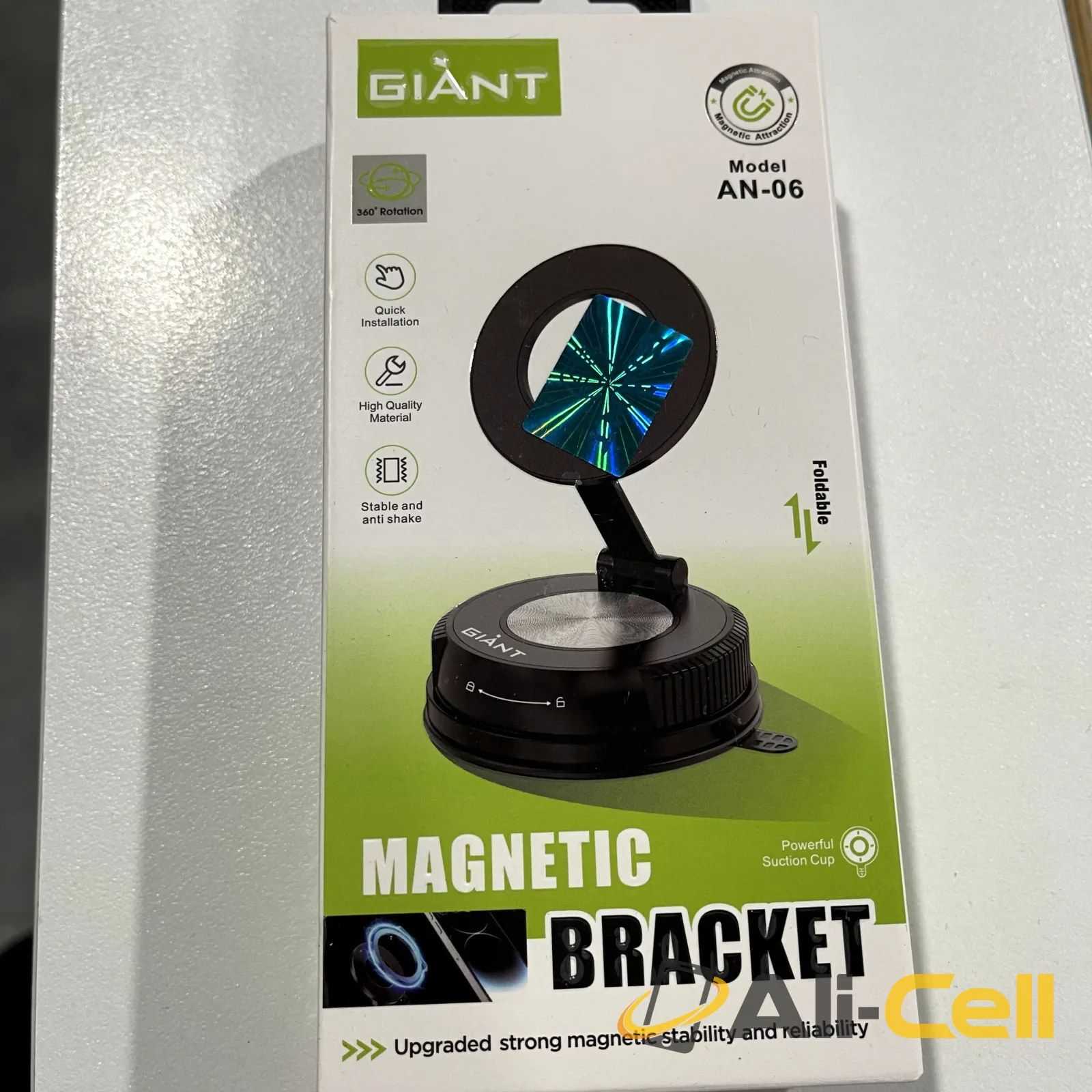 Foldable Magnetic Bracket Vacuum Suction Phone Holder — 2