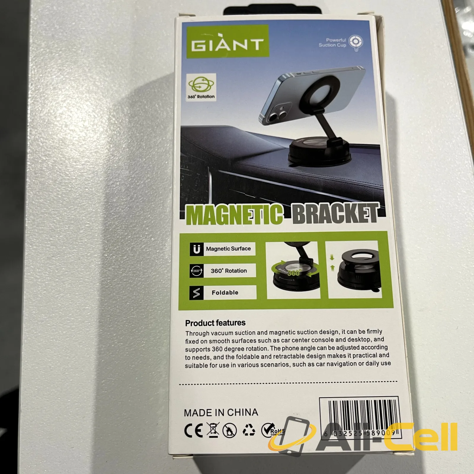 Foldable Magnetic Bracket Vacuum Suction Phone Holder — 3