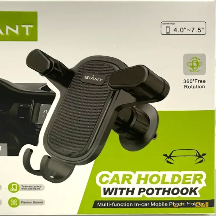 Multi-function in Car Mobile Phone Holder with Pothook
