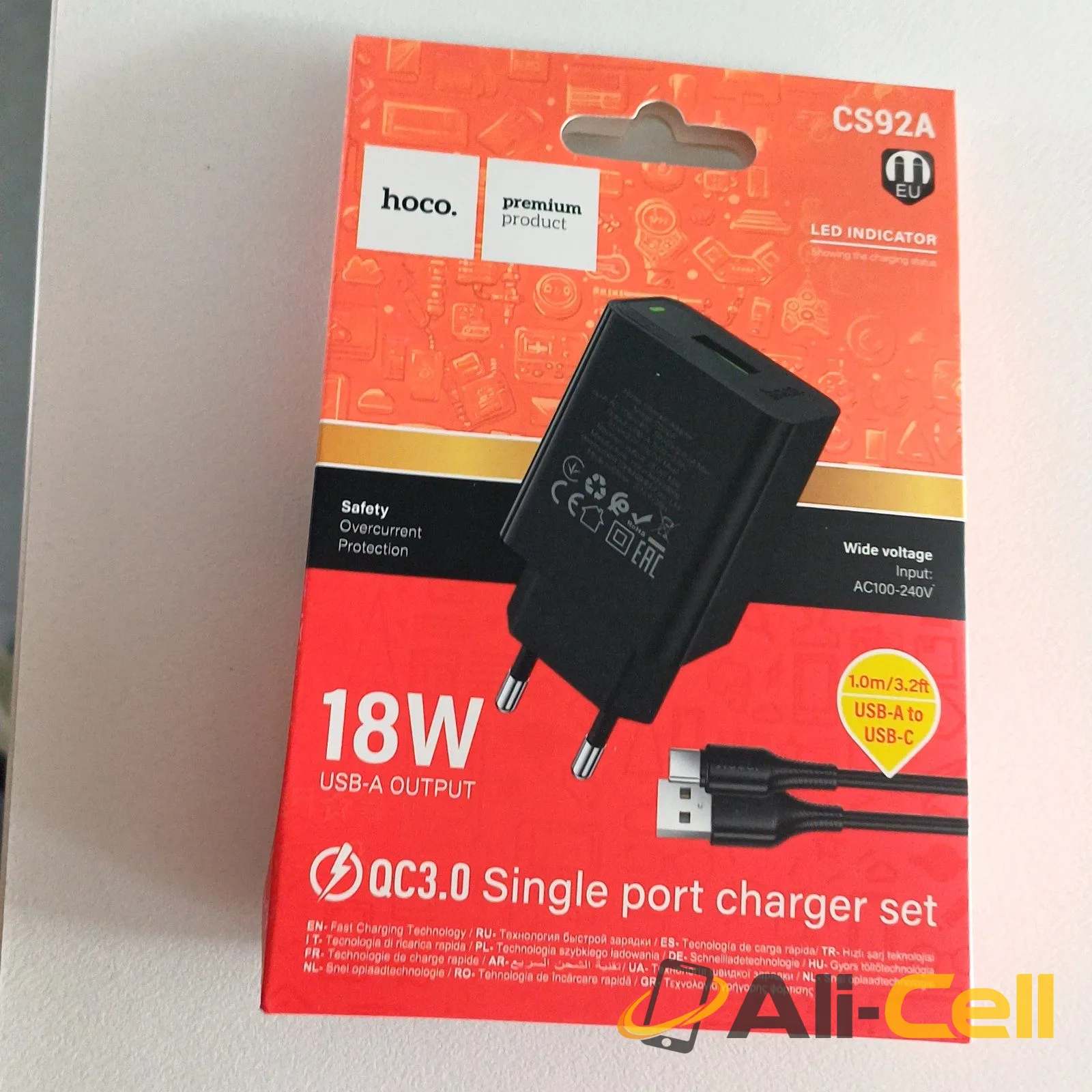 Single port charger set 18W — 2
