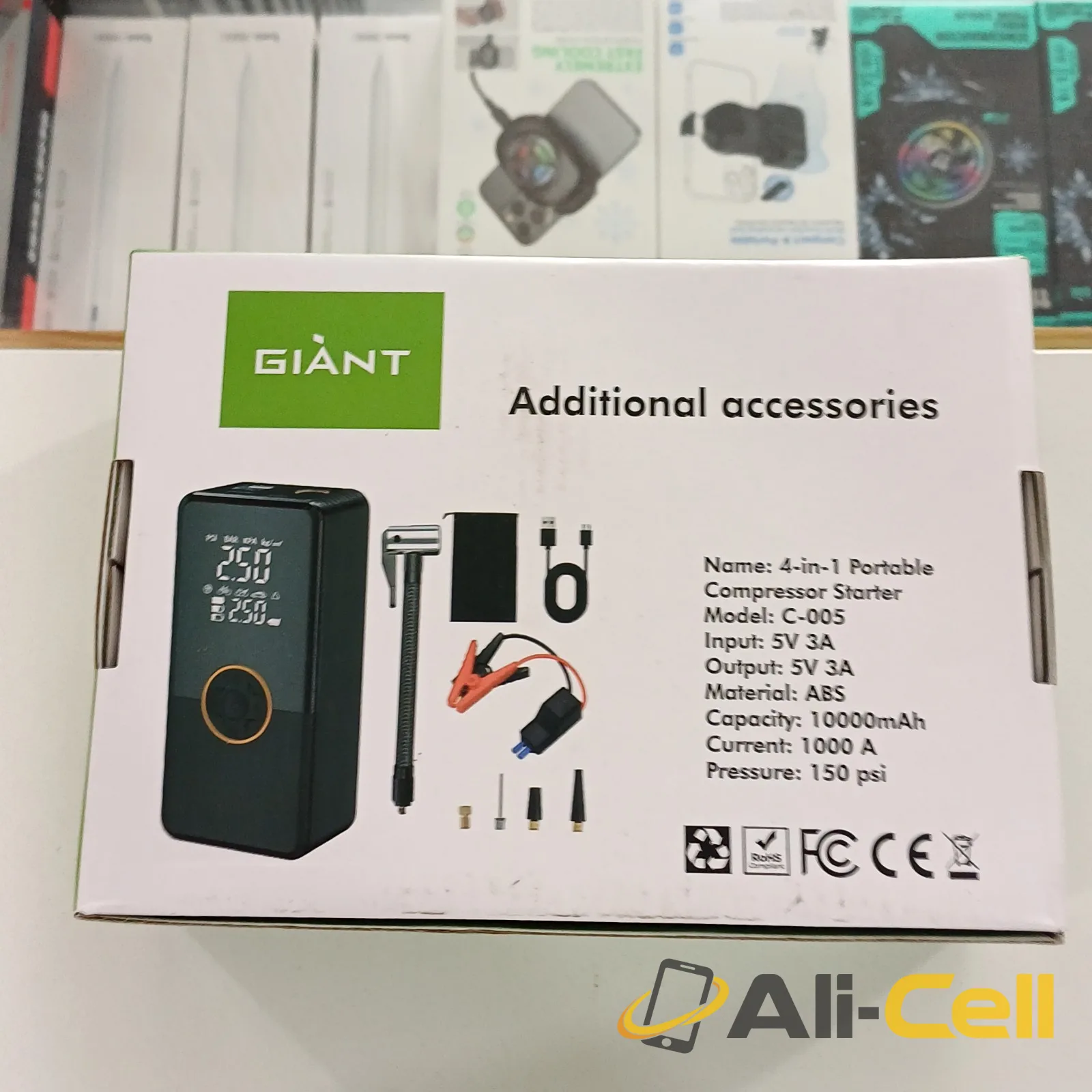 Portable 4 in 1 Air compressor starter — 4