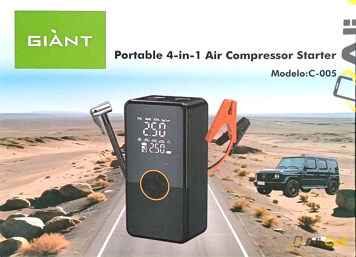 Portable 4 in 1 Air compressor starter — 6