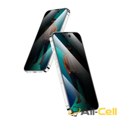 3D Desert Privacy Round Edge Glass Screen Protector for iPhone 14 Plus — 3