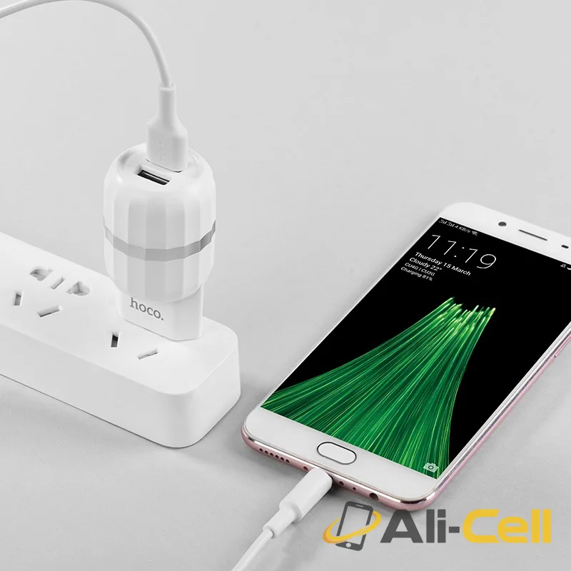 Wall charger “C41A Wisdom” EU dual USB charging adapter (Set With Lightning Cable) — 6