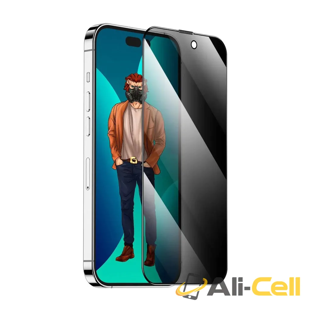 3D Desert Privacy Round Edge Glass Screen Protector for iPhone 14 Pro Max