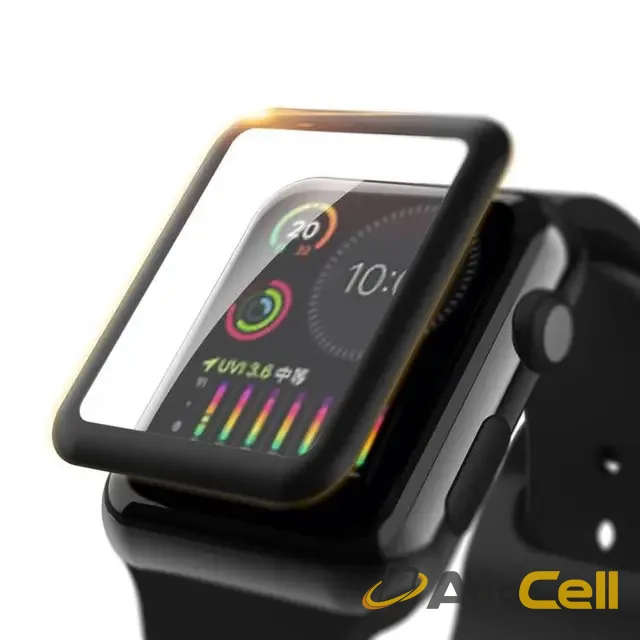 3D HD Glass Screen Protector for Apple Watch 41mm - Black — 3