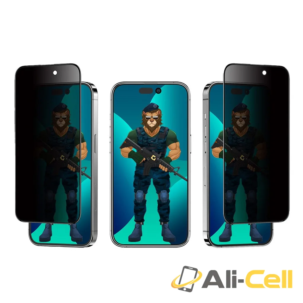 Green 3D PET Privacy Glass Screen Protector for iPhone 13 Pro Max/14 Plus
