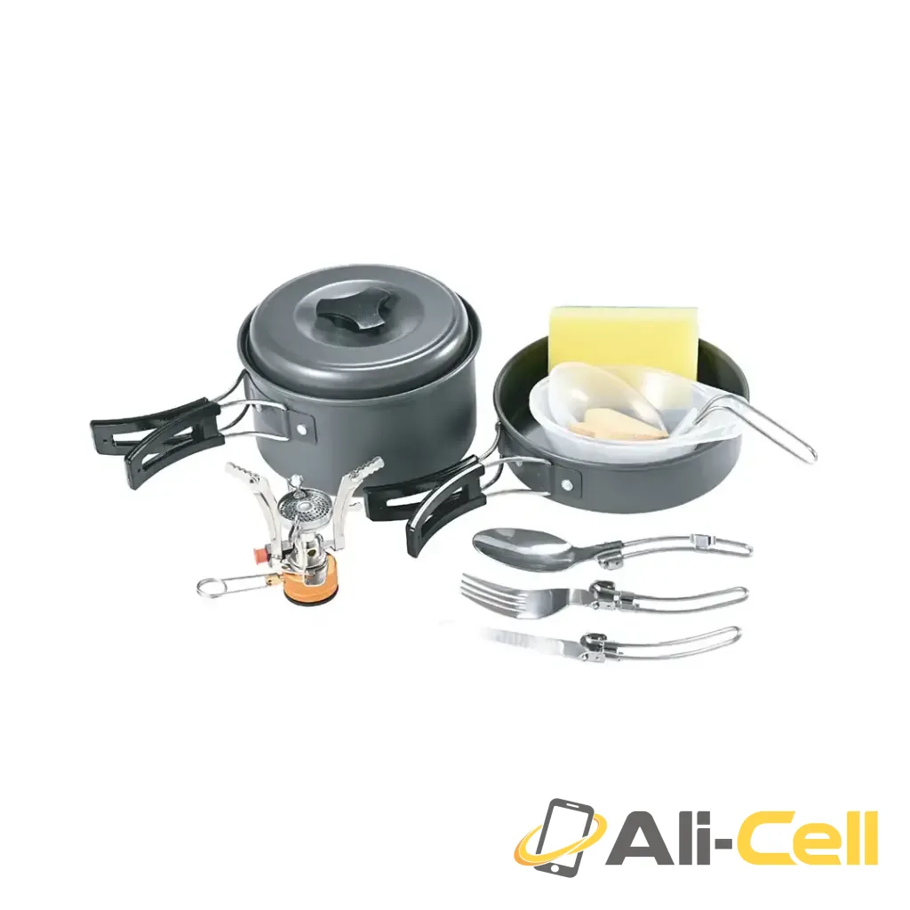 Green Lion 10 IN 1 Camping Cookware - Black