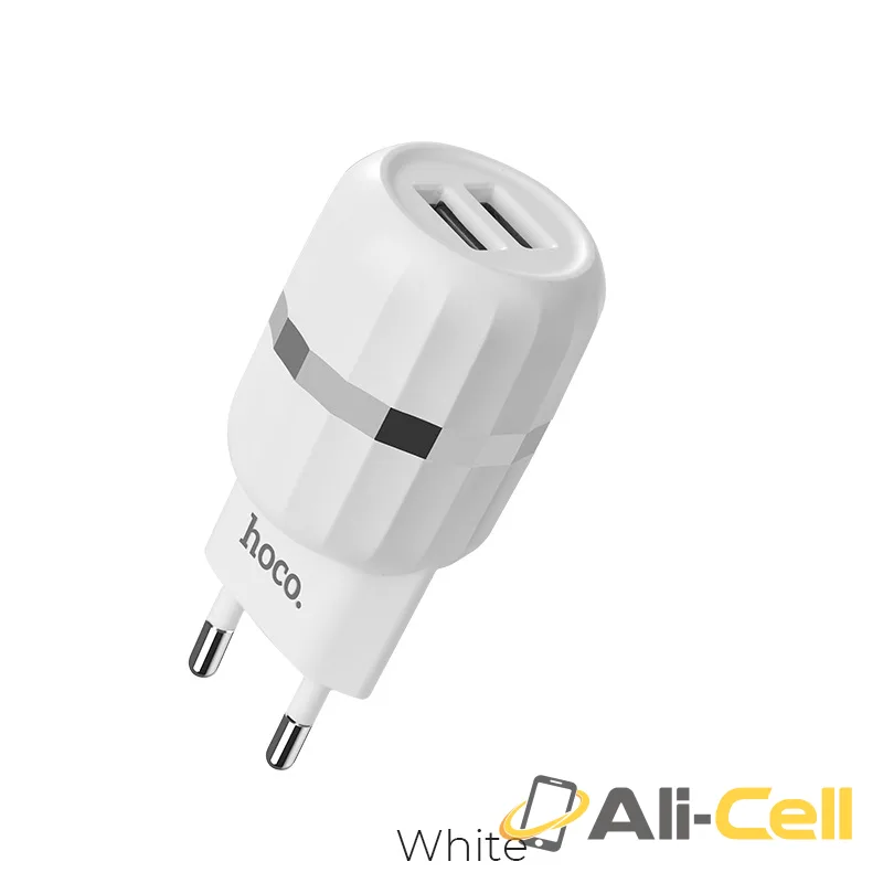 Wall charger “C41A Wisdom” EU dual USB charging adapter (Single)
