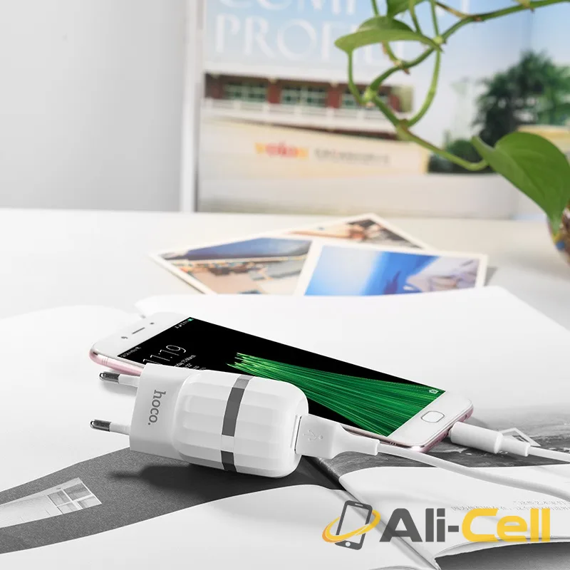 Wall charger “C41A Wisdom” EU dual USB charging adapter (Single) — 5