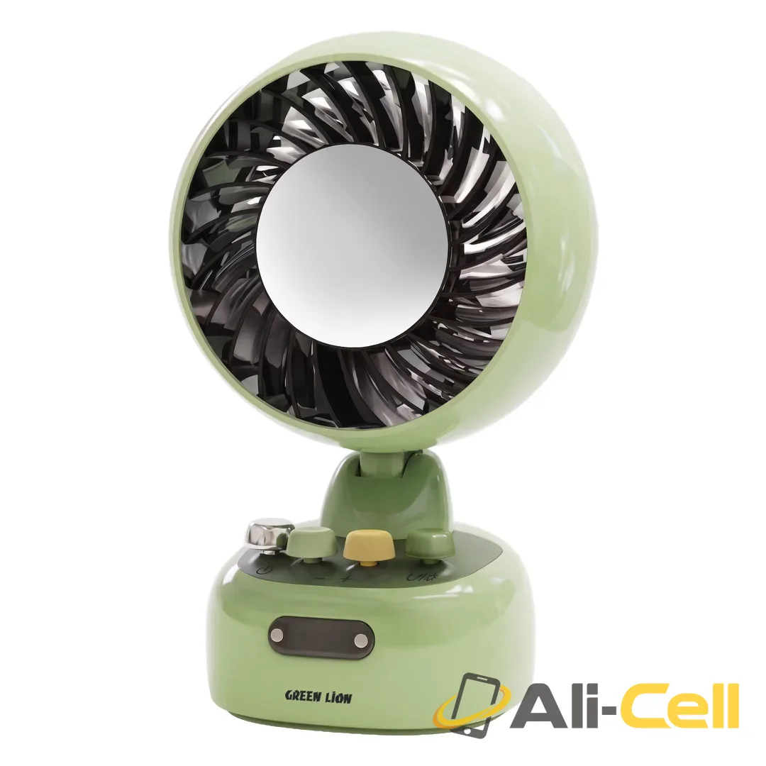 Green Lion 1920 Retro Portable Desktop Fan - Green