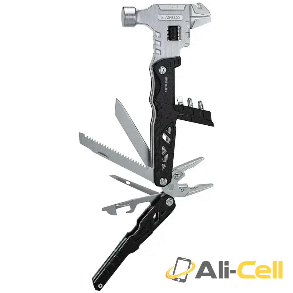 Green Lion 18-In-1 Multi-Tool Hammer - Black — 2