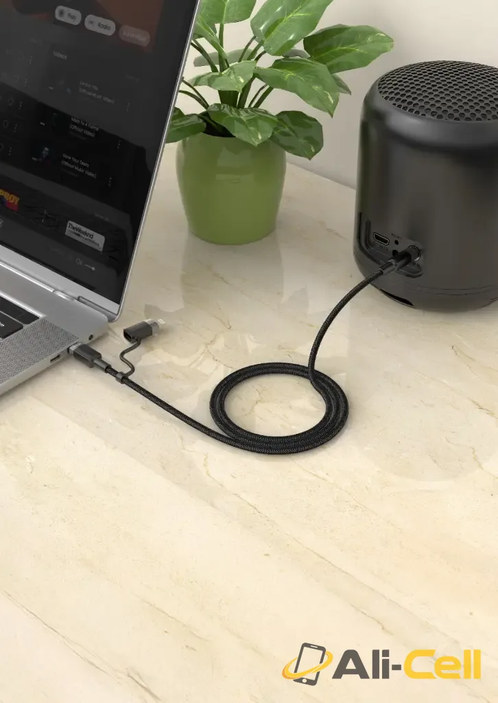 Green Lion 2 IN 1 AUDIO CABLE 1M USB-C, LIGHTNING TO 3.5 MM AUX — 2