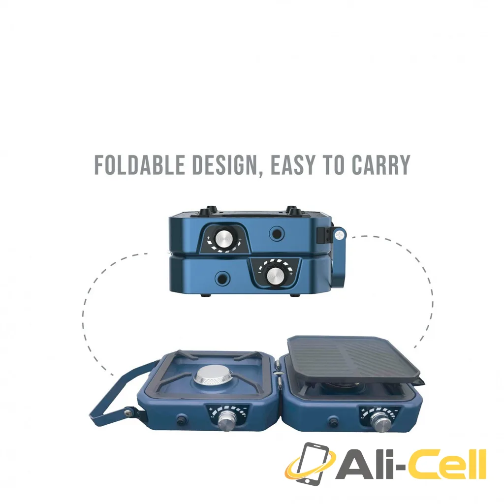 Green Lion 2 IN 1 Portable Camping Stove - Blue — 2