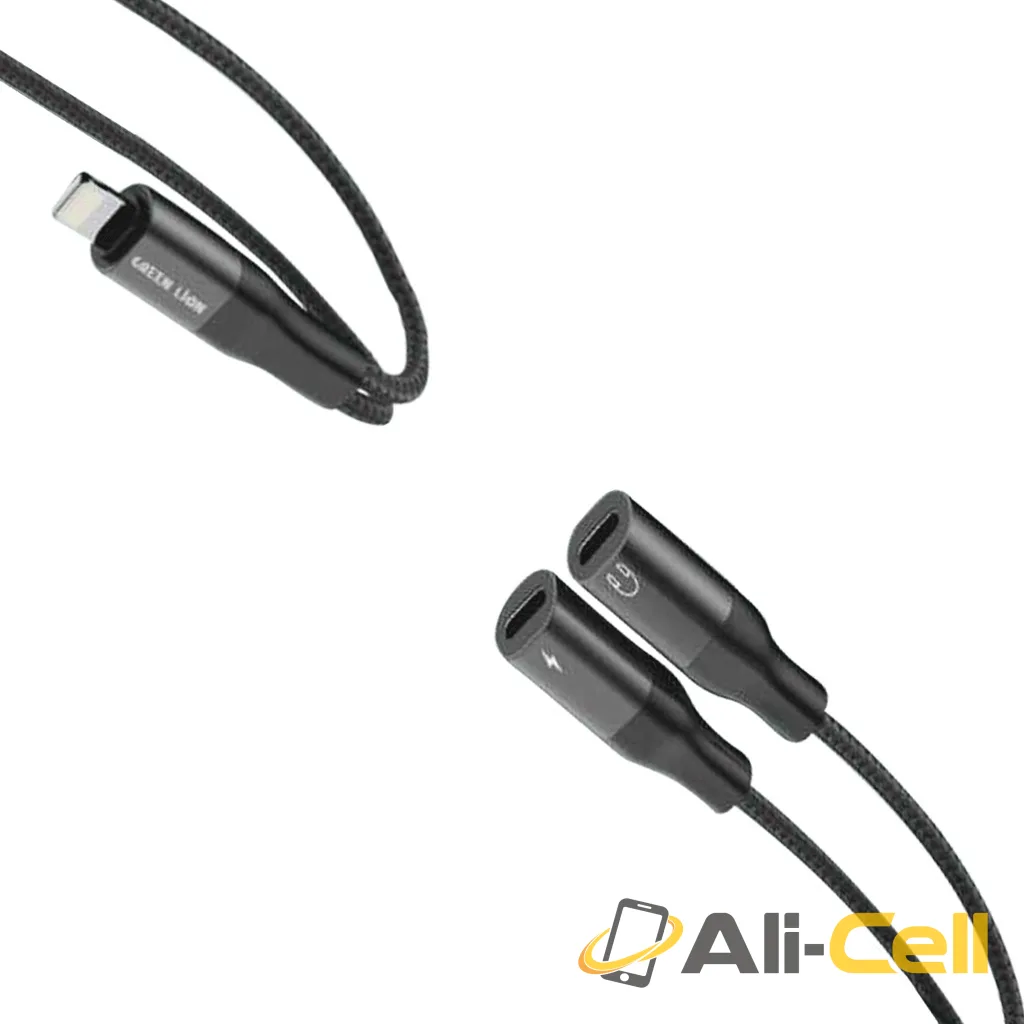 Green Lion 2 In 1 Audio & Charging Splitter — 3