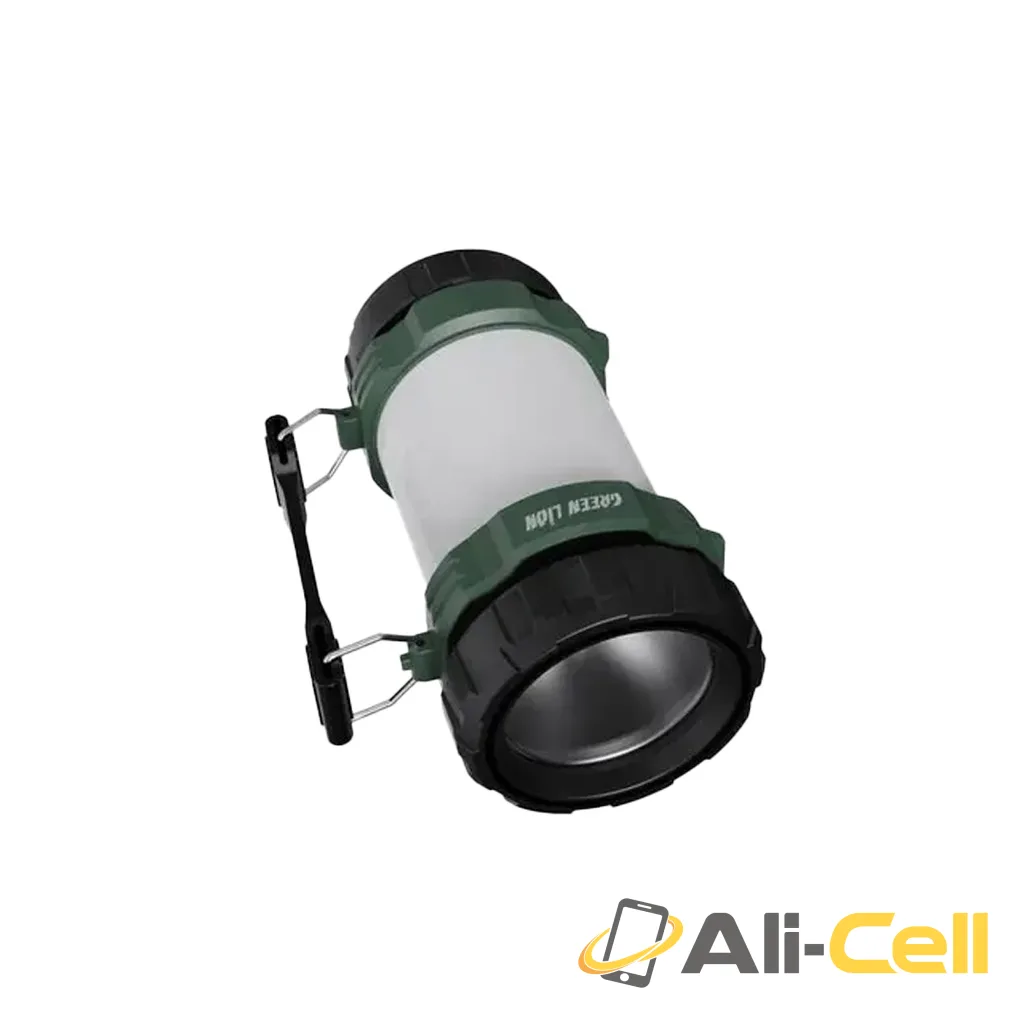 Green Lion 2 in 1 Camping Light 3000mAh 500lm - Black/White/Green