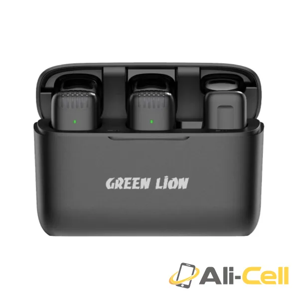 Green Lion 2 in 1 Lion Wireless Microphone (Type-C Connector )- Black