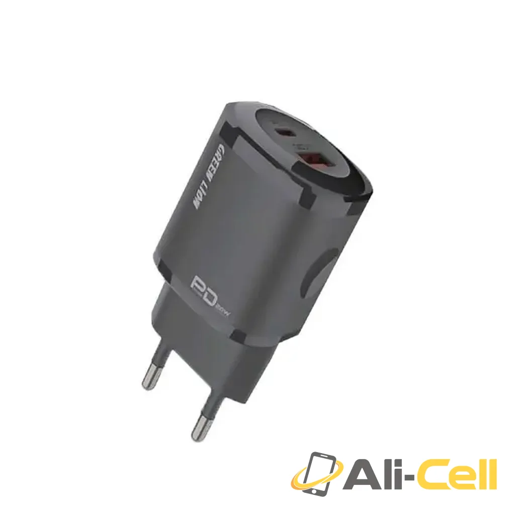 Green Lion 1USB QC18W Fast Charging Black/Orange EU