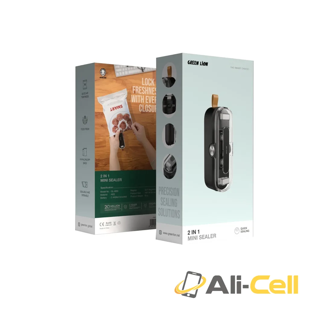 Green Lion 2 in 1 Mini Sealer - Black — 2