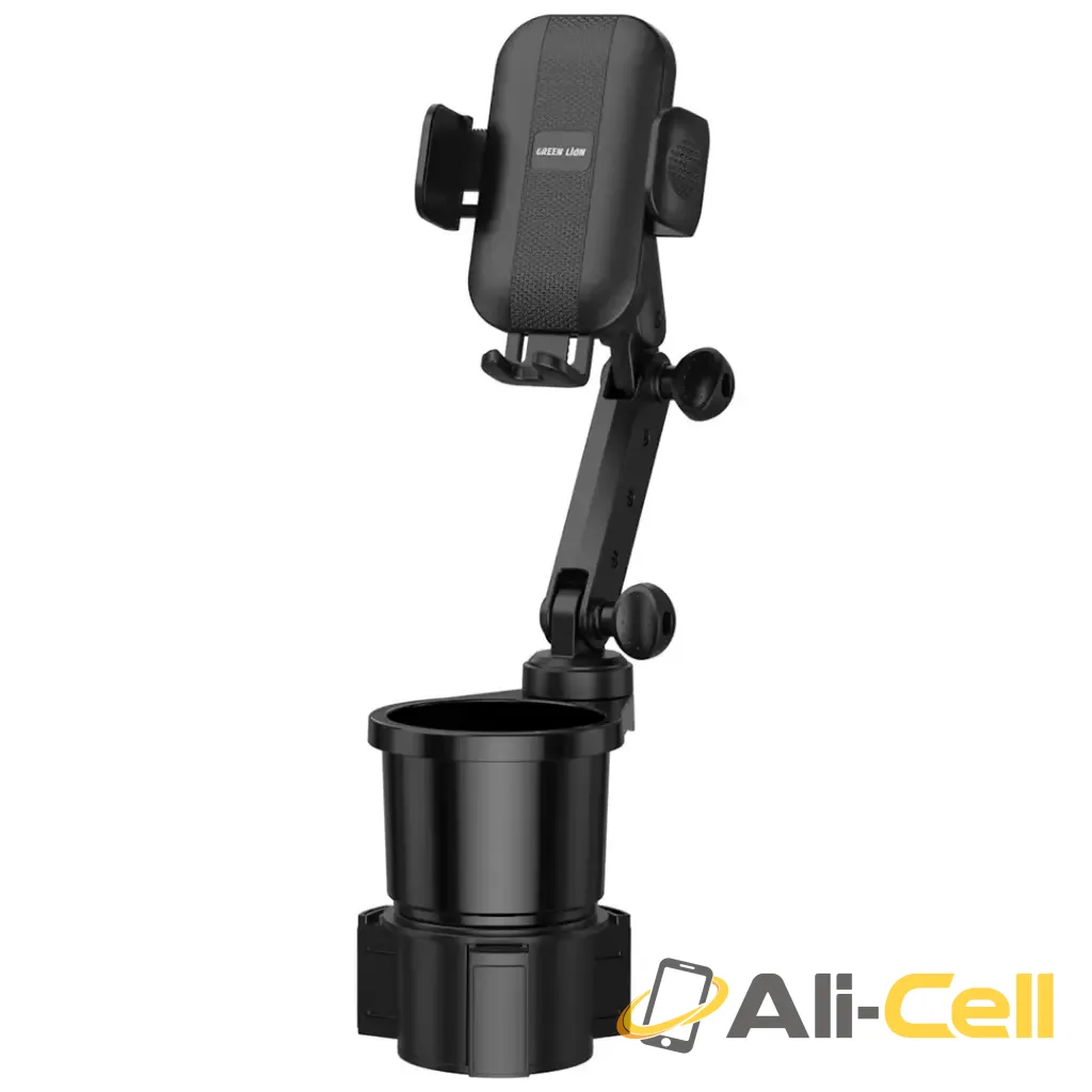 Green Lion 2-In-1 Flexgrip Car Cup Holder & Phone Mount - Black — 2