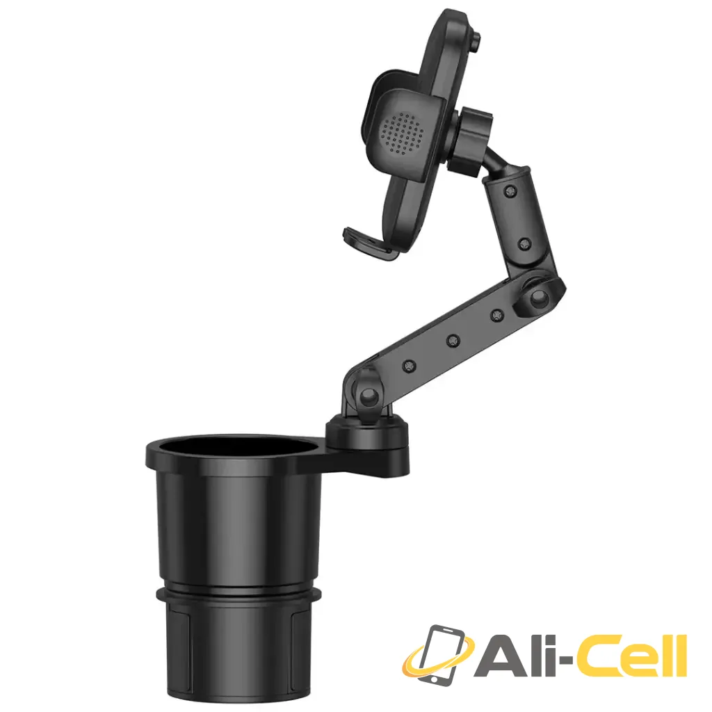 Green Lion 2-In-1 Flexgrip Car Cup Holder & Phone Mount - Black — 3