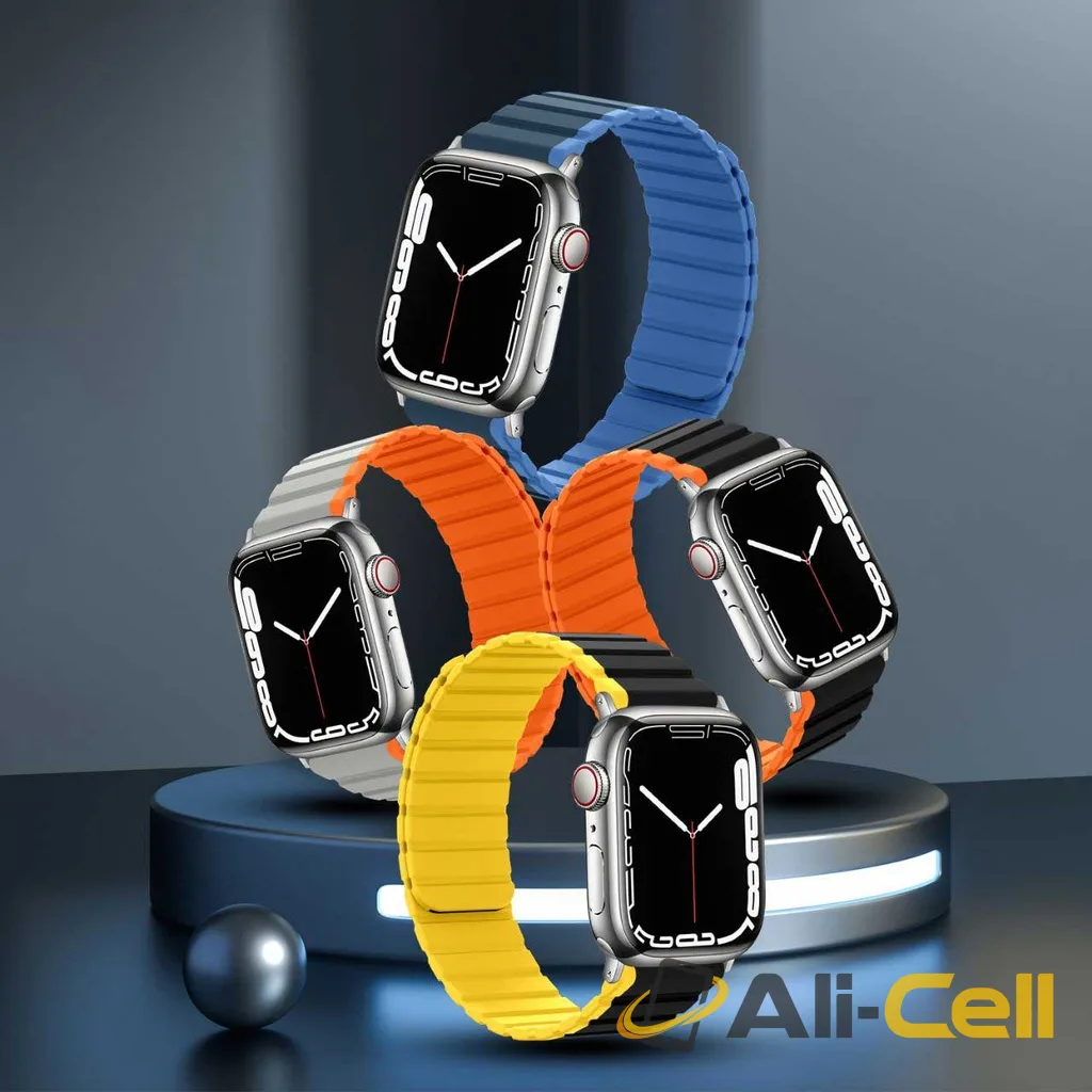 Green Lion 2-In-1 Silicone + Magnets Watch Band — 3