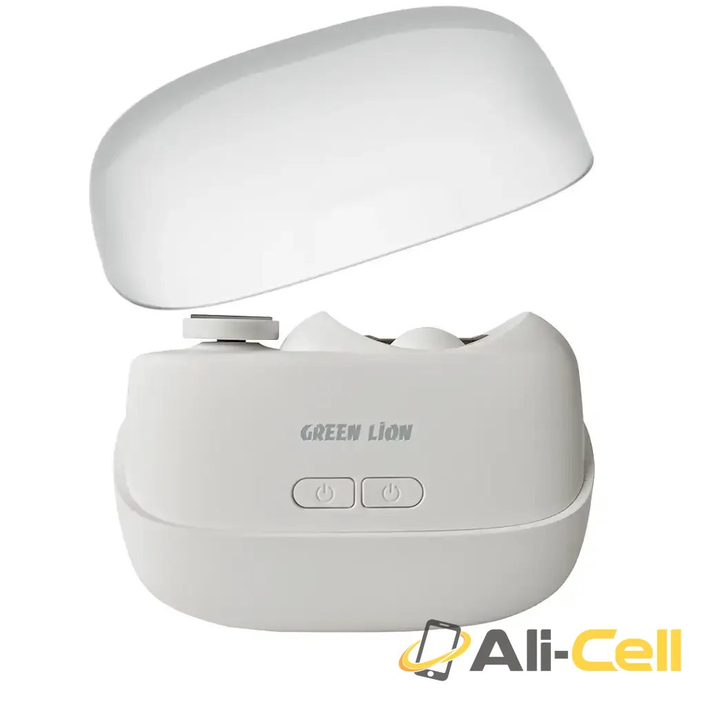 Green Lion 2-In-1 Nail Clipper and Polisher - White