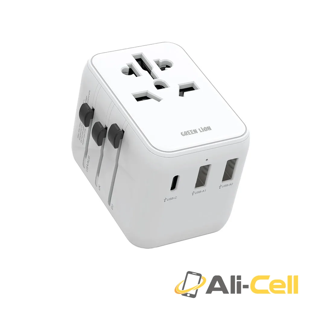 Green Lion 20W Universal Travel Adapter - White