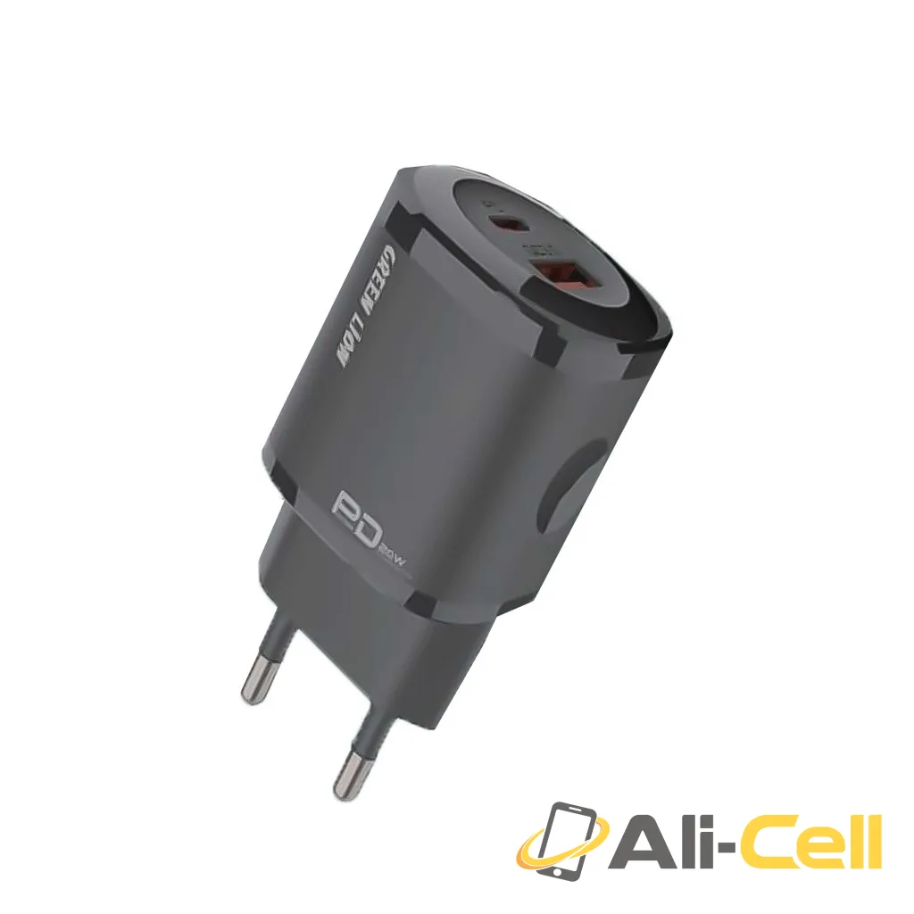 Green Lion 20W PD & QC Mini Dual Port Wall Charger — 2