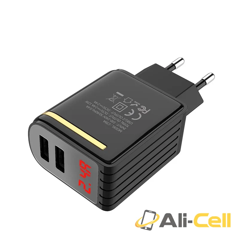 Wall charger “C39A Enchanting” EU dual USB charging adapter — 3