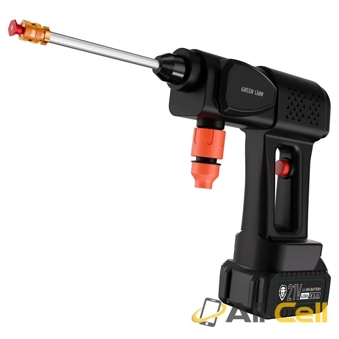 Green Lion 21V Cordless Pressure Wash Gun - Black