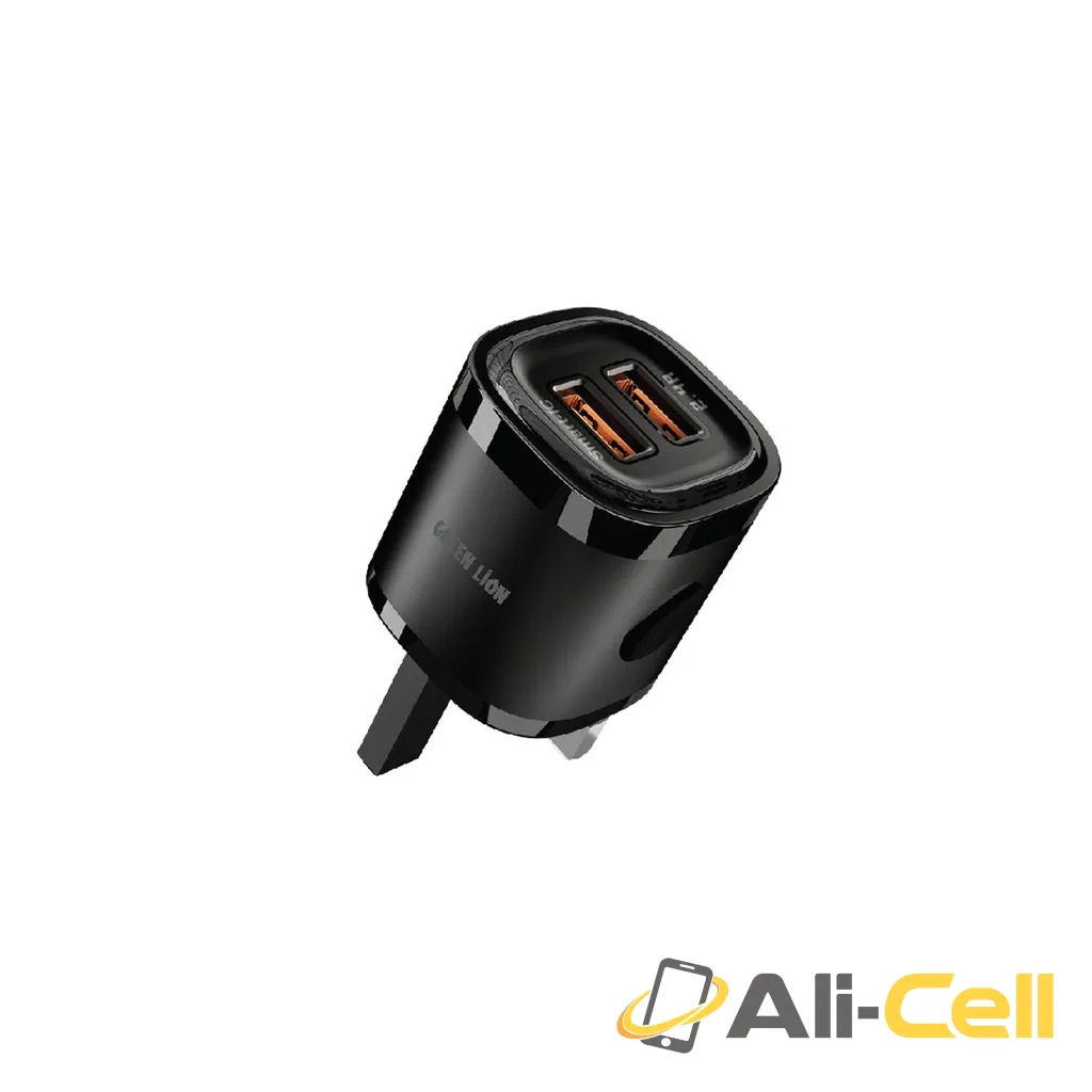 Green Lion 2USB 2.4A One port Black/Orange