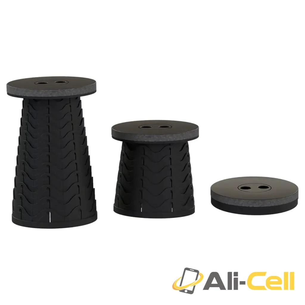 Green Lion 2-In-1 Foldable Table & Stool - Black — 3