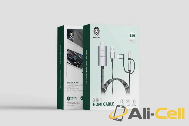 Green Lion 3 In 1 HDMI Cable (1.8m)