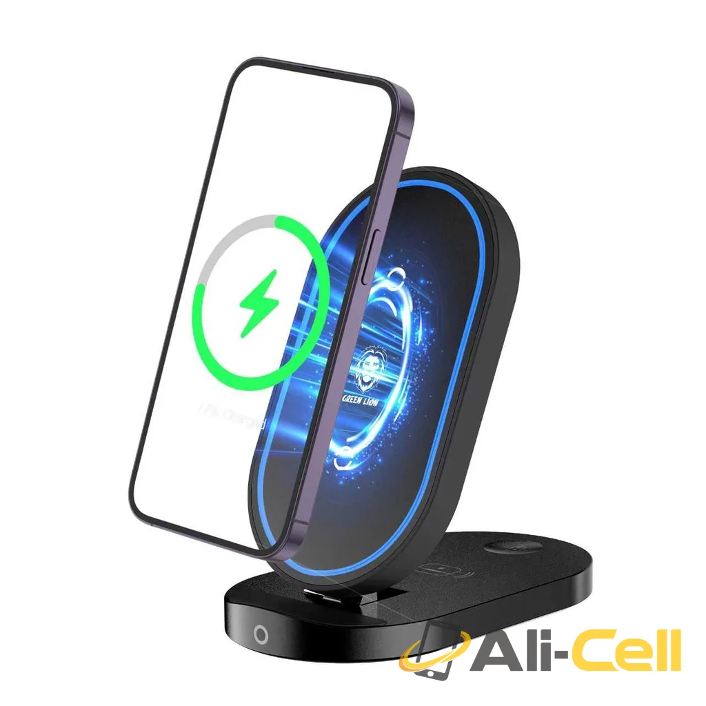 Green Lion 3 In 1 Foldable Bracket Wireless Charger — 2