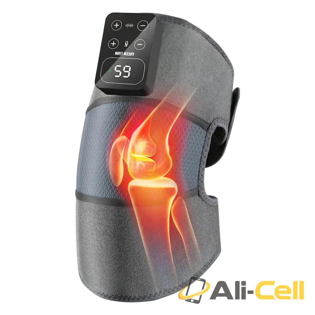 Green Lion 3 in 1 Cordless Knee Massager & Heat Therapy - Black