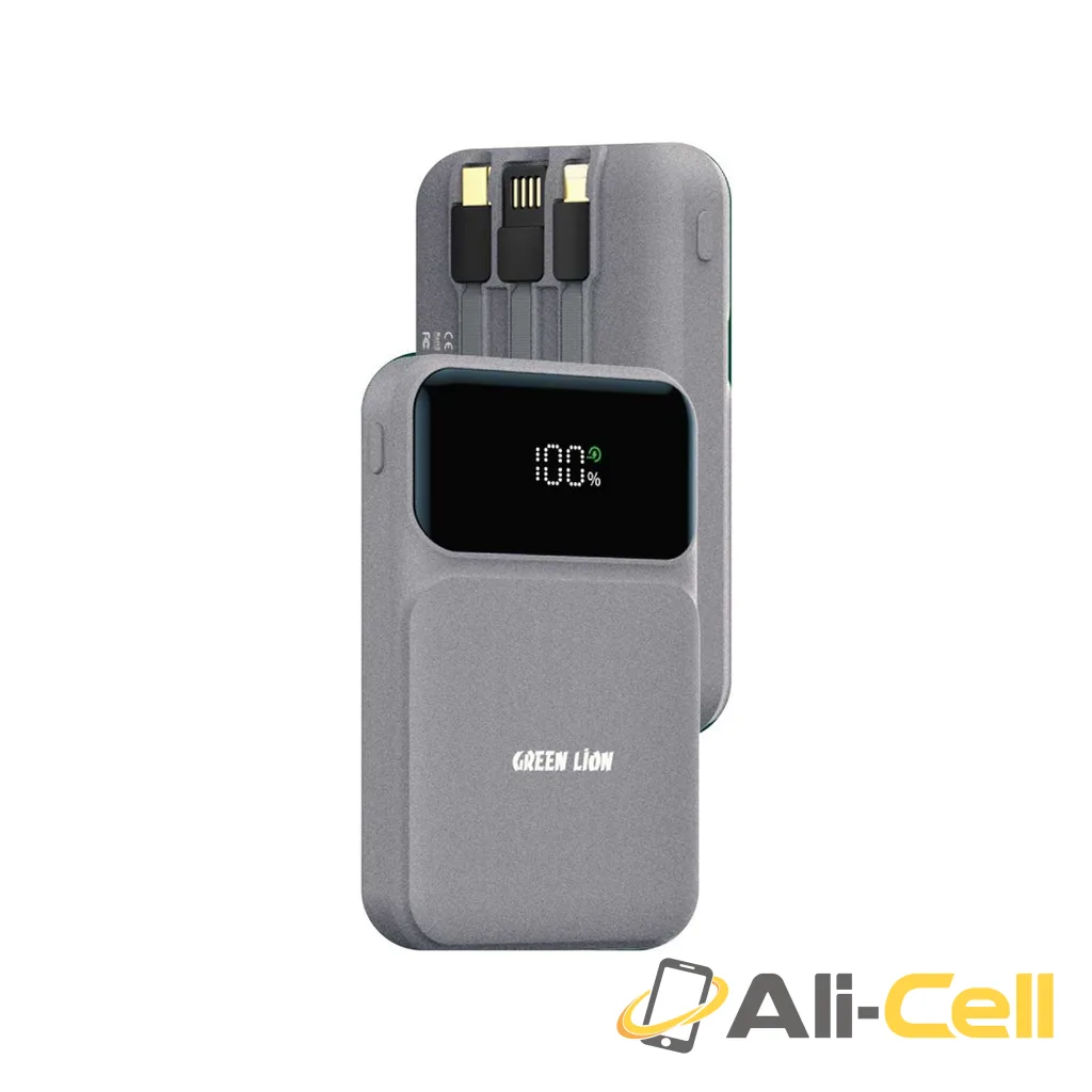 Green Lion 3 in 1 Integrated Power Bank PD 20W with Type-C / Lightning &USB-A Cable10000mAh — 2