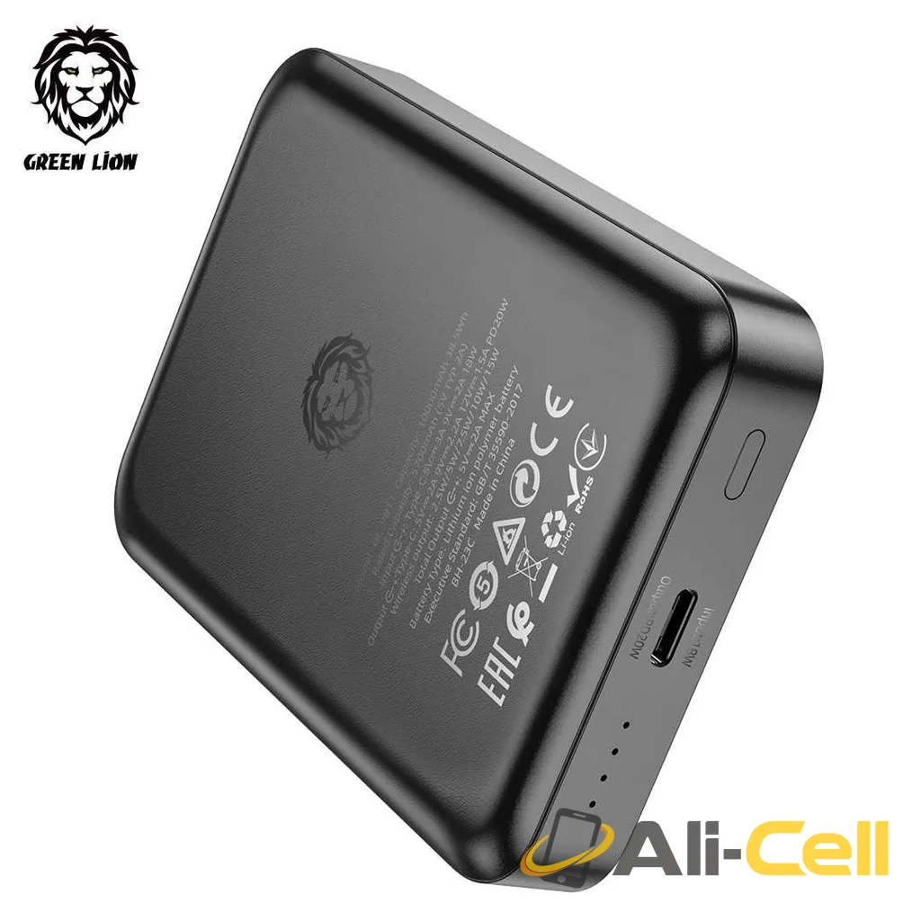 Green Lion 3 in 1 Magsafe Power Bank 10000mAh PD 20W — 2