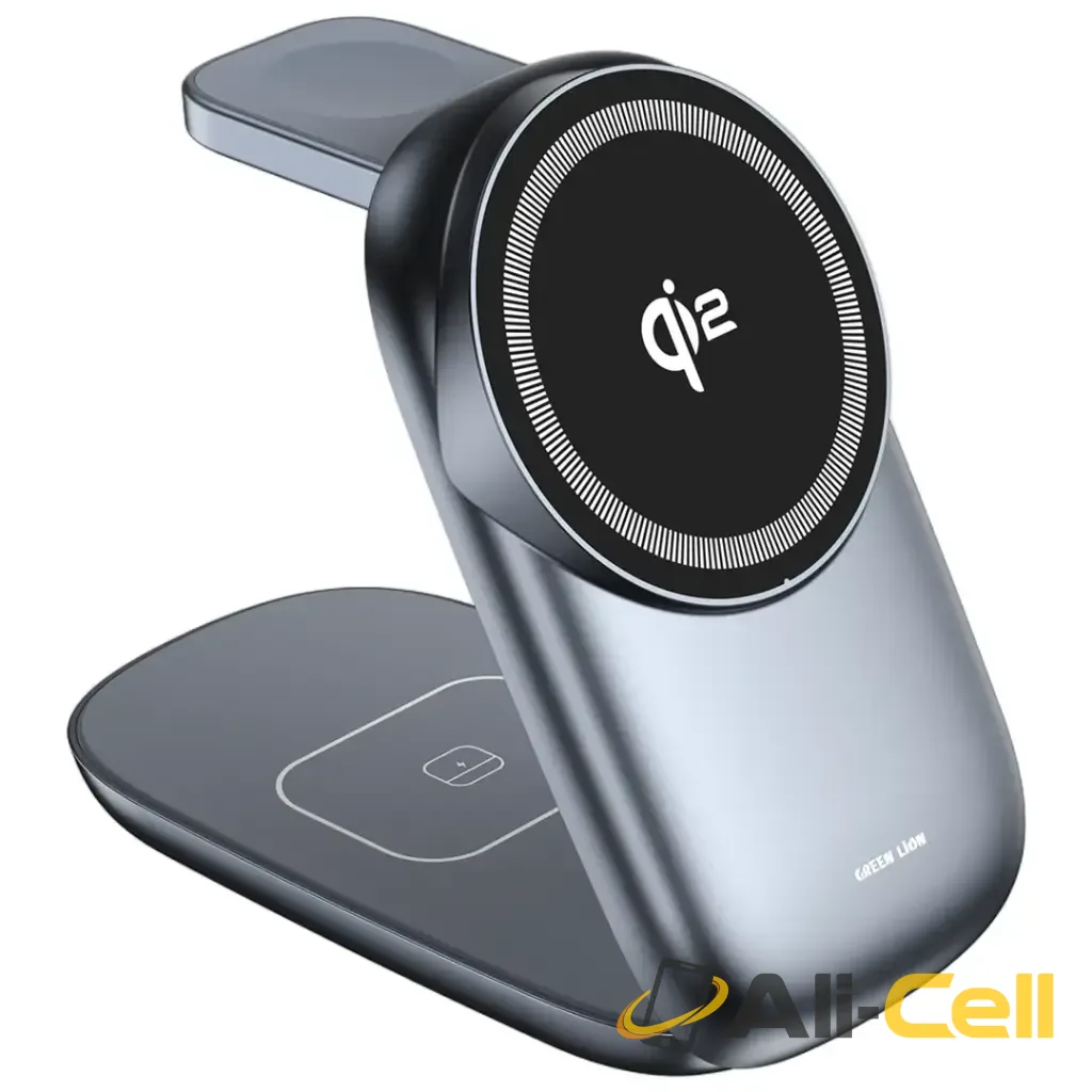 Green Lion 3 in 1 MagFold Wireless Charger - Gray — 3