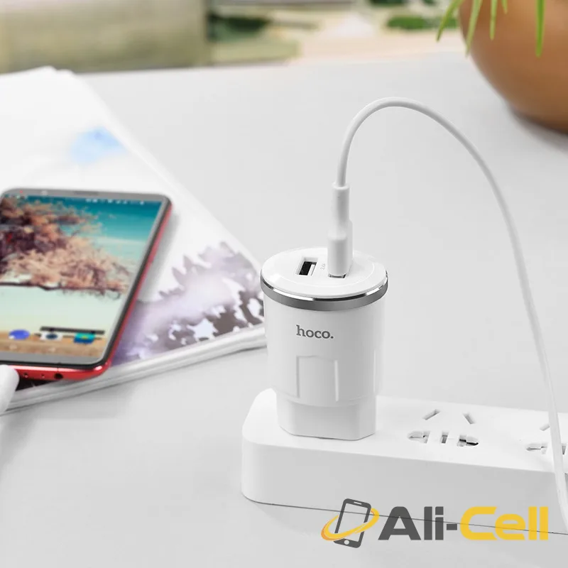 Wall charger “C38A Thunder power” EU dual USB charging adapter (Set With 3 In 1 Cable) — 4